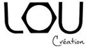 LOU Création: Le logo original avec O hexagonal.