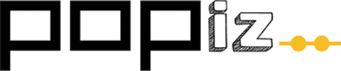 Popiiz : Logo unique au design moderne et créatif